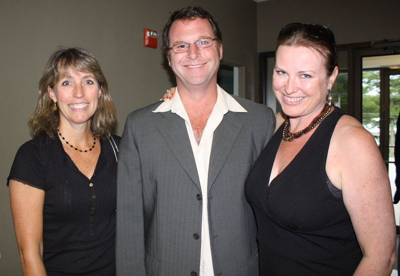 Former Maine State Ballet board member Julie Finn, Michael Dow and current board member Christine Marshall Dow.