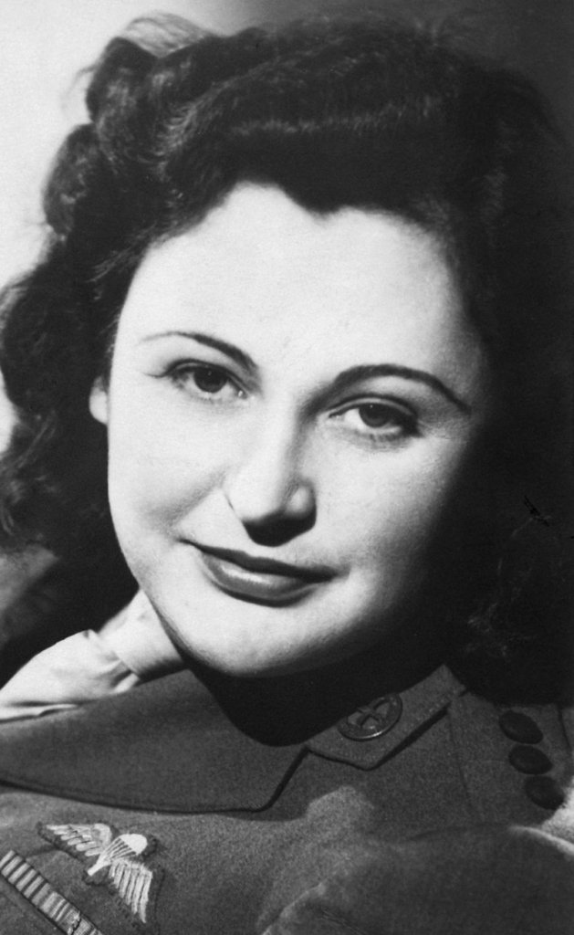 Nancy Wake, seen in a photo from 1945, became one the Allies’ most decorated servicewomen for her role in the French Resistance during World War II. She died Monday in London at age 98.