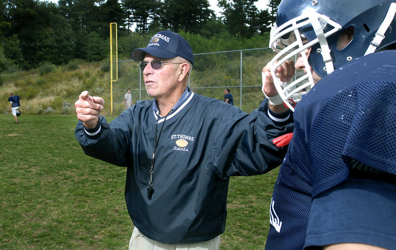 Rod Wotton, who coached Marshwood to 16 state titles before leaving for New Hampshire, has a 342-81-3 career record.