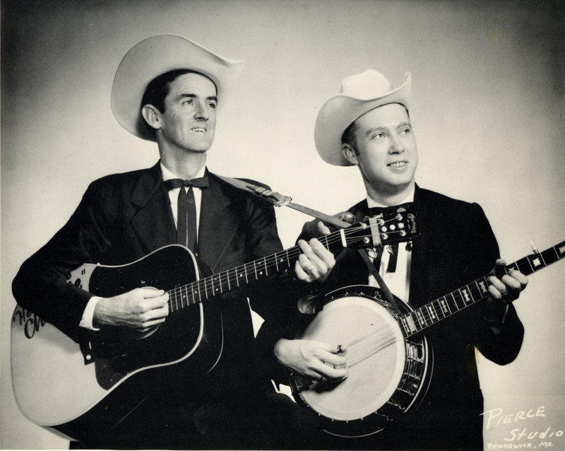 Jimmy Cox, right, poses with Charlie Gilliam in 1960. The two performed on Ken MacKenzie’s local television show for more than a decade.