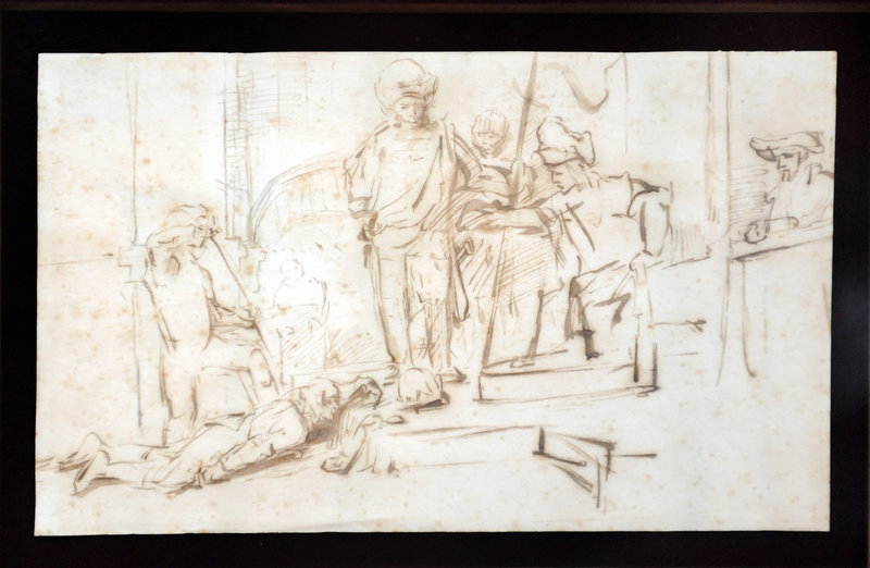 “The Judgment” depicts what appears to be a court scene.