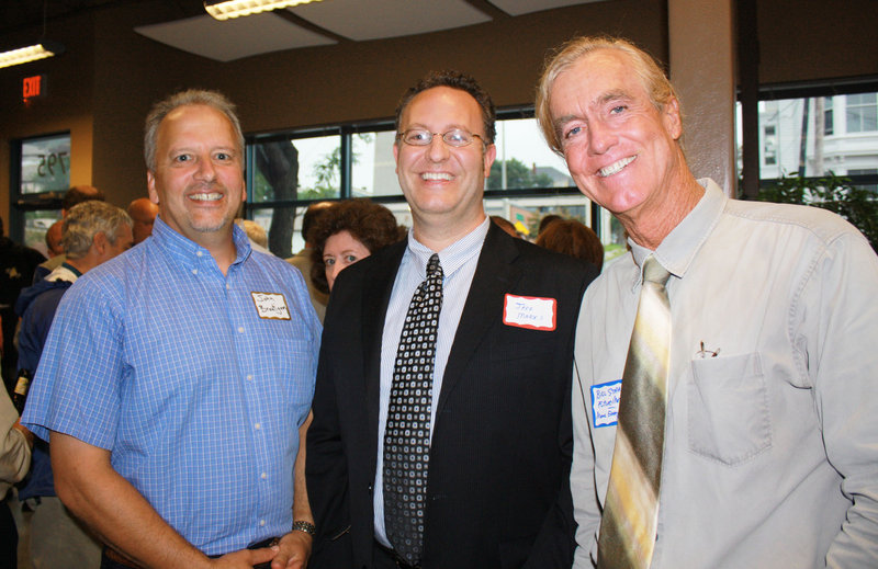 John Brautigam, director of Sustainability and Energy Alternatives Center at Southern Maine Community College; Jeff Marks, deputy director of policy and planning for the Governor’s Office of Energy Independence and Security; and Bill Strauss, director of Maine Energy Systems.