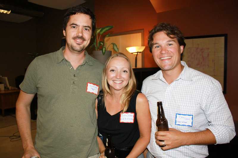 David Milliken of Horizon Residential, which provides home energy audits, Sasha Salzberg of Bild Architecture, and Chris Lavoie, a certified EcoBroker with Keller Williams Realty.