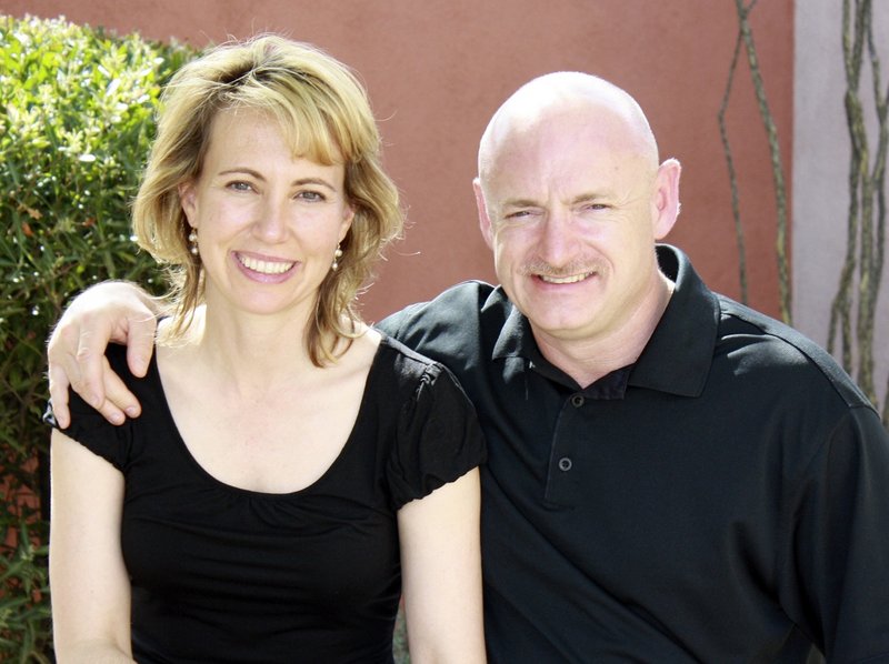 Rep. Gabrielle Giffords is shown with her husband, retired astronaut Mark Kelly, in an undated file photo. Kelly was alone with Giffords in July when he told her about the six people killed in the Jan. 8 shooting rampage in Tucson, Ariz.