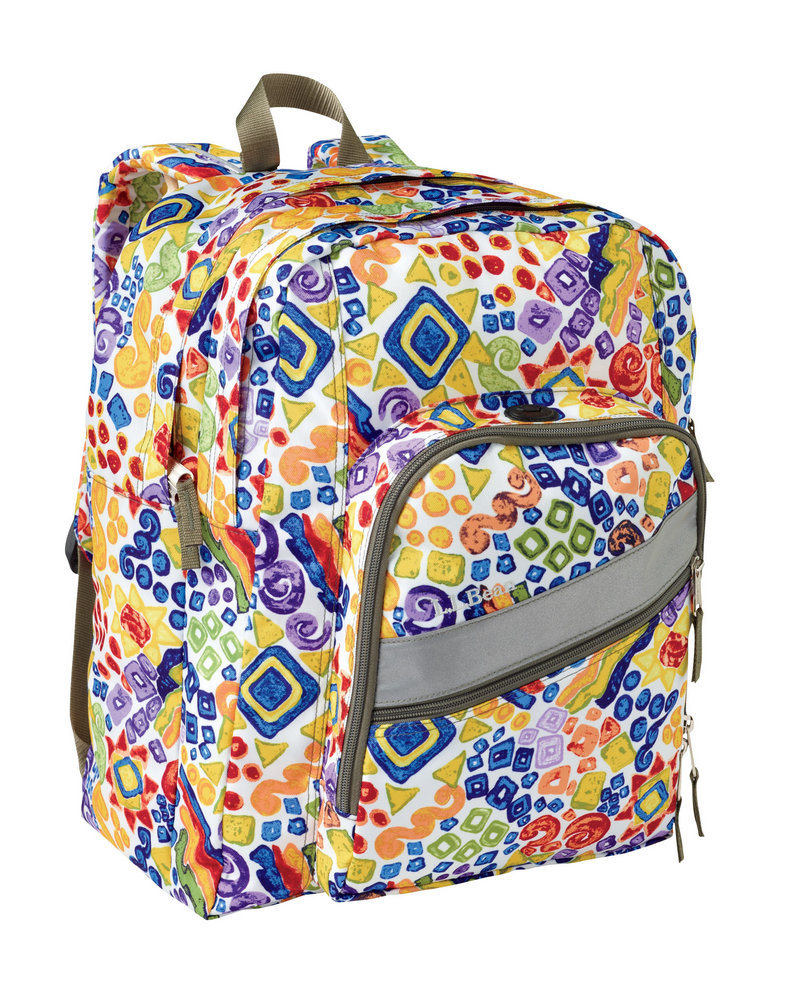 The Deluxe Book Pack is L.L. Bean’s most popular student backpack. It has ergonomic straps and compartments for various things, including an audio cord port. It’s priced at $39.95, and is available in prints and solids.