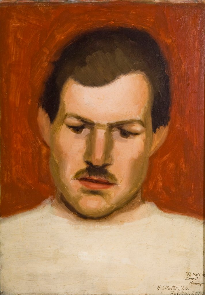 Henry Strater’s “Portrait of Ernest Hemingway (Boxer Portrait).”