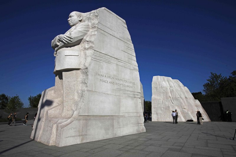The Martin Luther King Jr. memorial on the National Mall in Washington.
