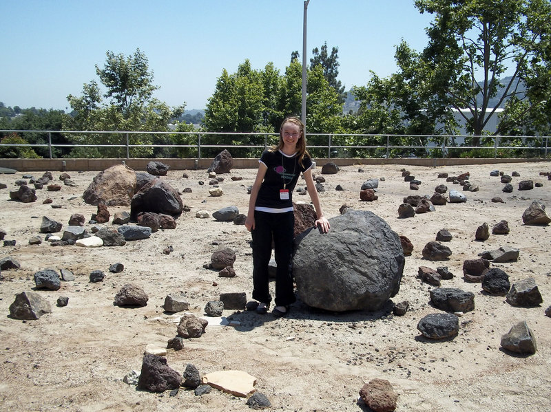 Fourteen-year-old Zoe Bentley stands in the Mars Yard at NASA’s Jet Propulsion Laboratory in Pasadena, Calif., last year. As an “unschooler,” Zoe’s favorite subject is exogeology, the study of geology on other planets.