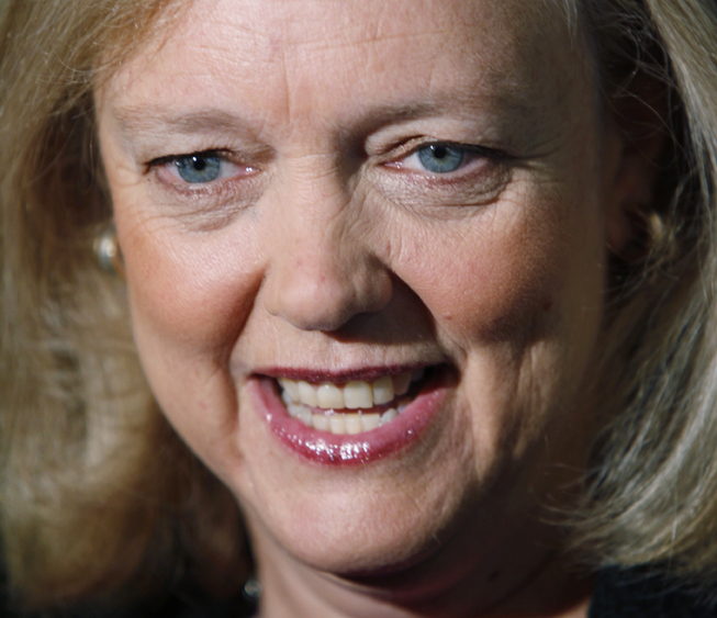 An Oct. 23, 2010, photo of Meg Whitman, then a Republican candidate for California governor. Whitman will replace Leo Apotheker as CEO of Hewlett Packard.