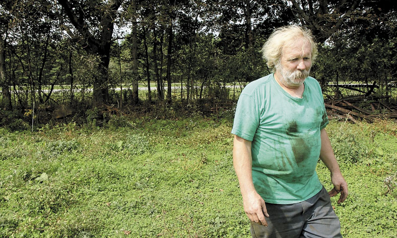 Farmer Mark Gould's property abuts Interstate 95 in Sidney. Gould said the state should maintain the fence that was installed when the highway was built. “The fence works well if it's properly done. Nobody likes livestock getting out,” Gould said.