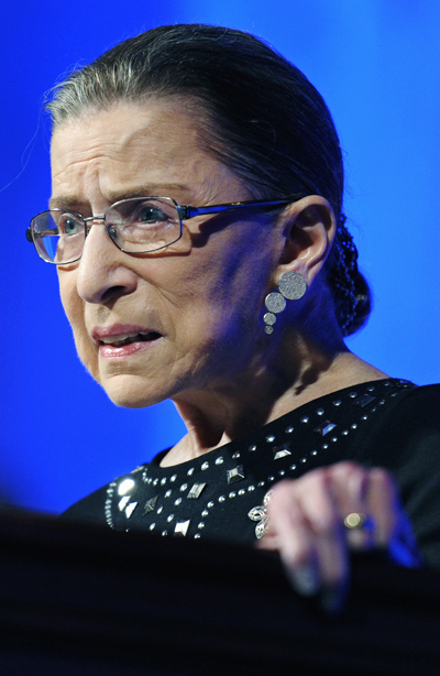 A June 21, 2011, photo of Supreme Court Associate Justice Ruth Bader Ginsburg. At 78, She is the Supreme Court's oldest justice.