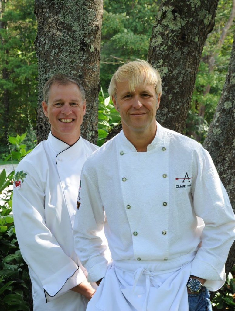 Arrows chefs Clark Frasier, left, and Mark Gaier hold their annual East Meets West event Sept. 16-18.