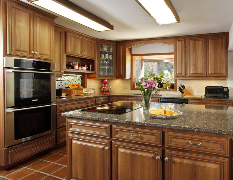 Abe Abuchowski’s kitchen in Califon, N.J., looked fresh after the cabinets were refaced.