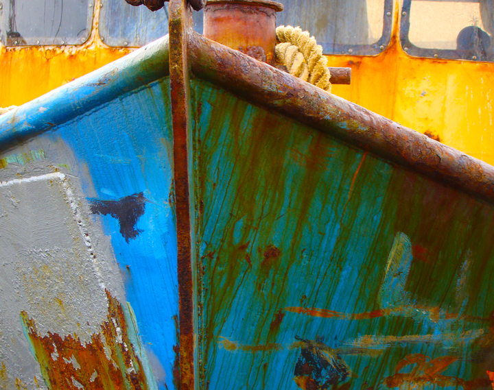 Terry Hire’s photograph “Galilee Prelude” reflects the hard life of a fishing vessel.