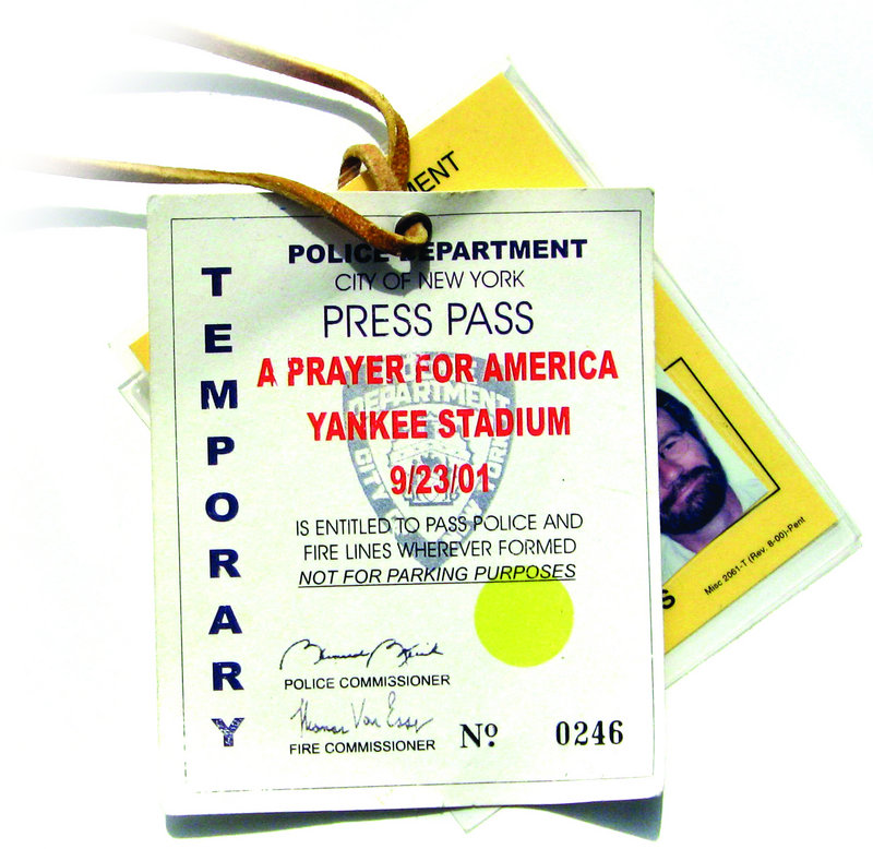 It’s Sept. 23, 2001. I’m sitting in the press box at Yankee Stadium, the last stop in a weeklong visit to the aftermath of the attack on New York City.