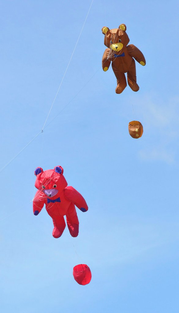 Flying bears join the party.