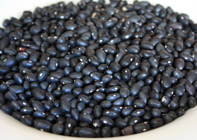 Black beans with garlic, cumin and other ingredients can make a savory dish.
