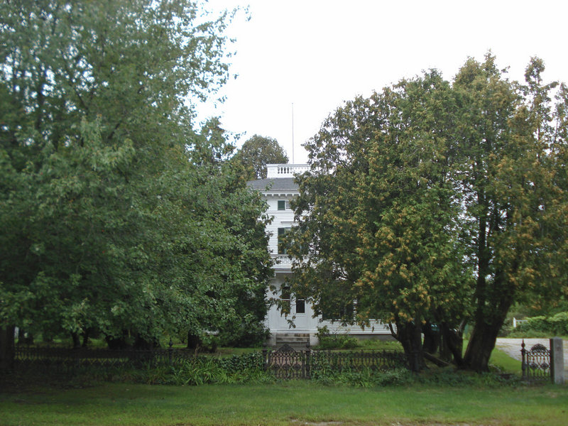 Trees and other growth had shielded the mansion from view from West Main Street.
