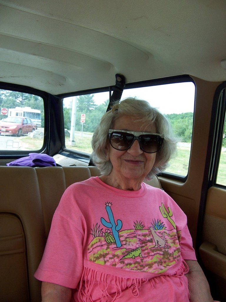 Grace DiBiase on her way to Foxwoods in 2007. She died Wednesday at age 88.