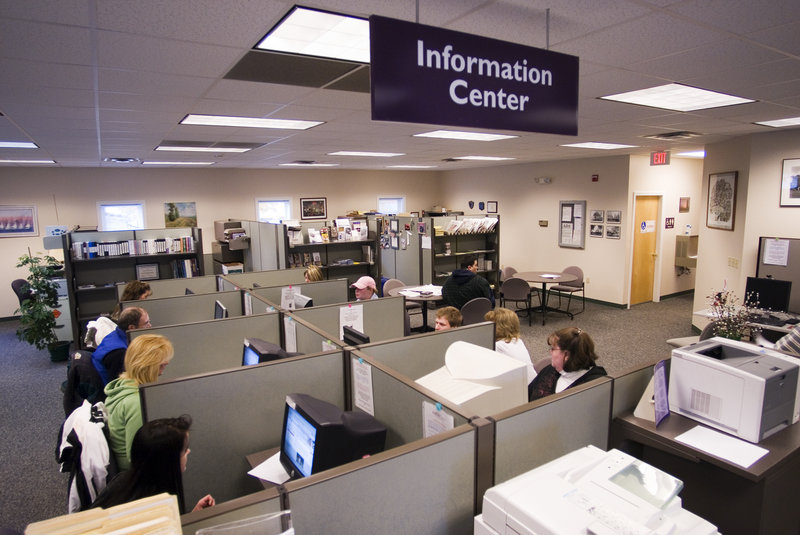 The Career Center in Springvale provides job referrals and search information as well as other help for job-seekers.