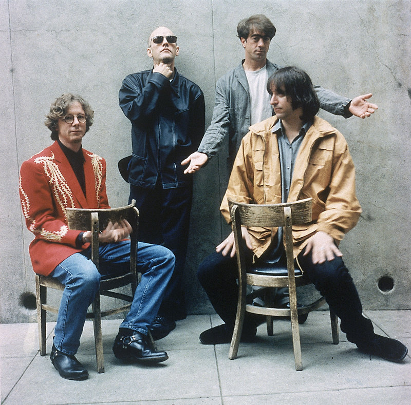 This 1994 photo shows the four members of the alternative rock band R.E.M.: Mike Mills, Michael Stipe, Bill Berry and Peter Buck. Berry left the band in 1997.