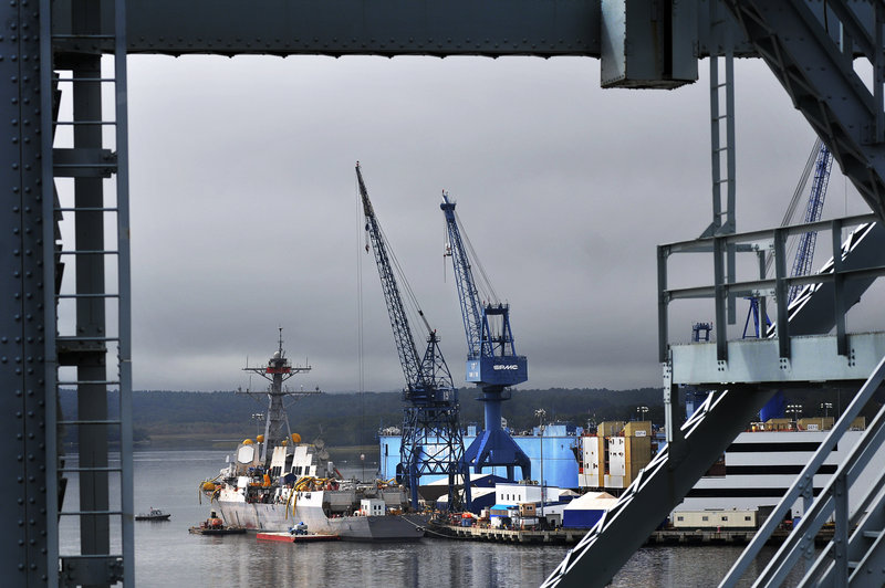 Members of Maine’s congressional delegation expect the U.S. Navy’s needs for new ships will ensure a secure future for Bath Iron Works. The shipyard’s reputation for building high-quality warships is unmatched, according to one defense analyst.