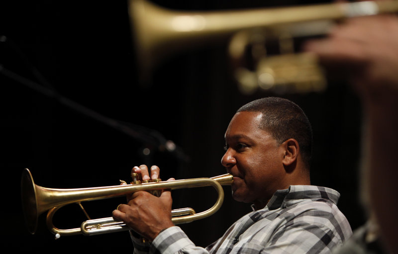 Musician Wynton Marsalis performs in Havana, Cuba, in 2010. Marsalis says his recent collaboration with Eric Clapton stemmed from their love of the blues.