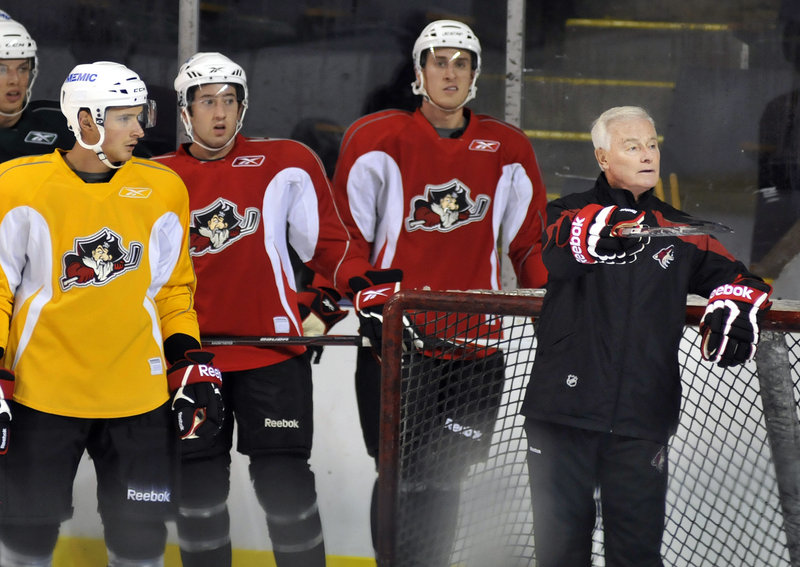 Dave King, a former Canadian Olympic and NHL coach now directing player development for the Coyotes, is in town this week to help evaluate players selected to play for the Portland Pirates this season.