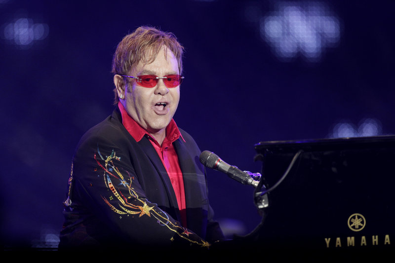 Elton John performed on Wednesday night the first of 16 shows scheduled through October at Caesars Palace in Las Vegas.