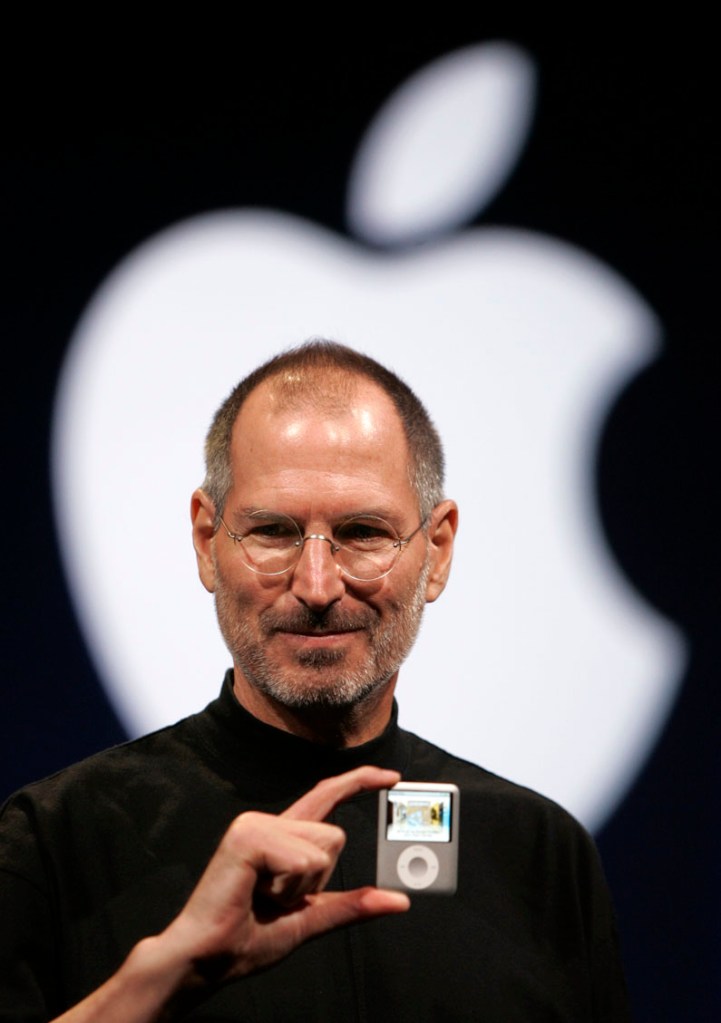 Apple CEO Steve Jobs introduces the Apple Nano in San Francisco in 2007. Apple, on Wednesday, said Jobs has died. He was 56.
