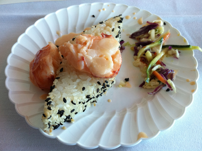 The winning dish: Tom Reagan's Slow Poached Maine Lobster Tail Nipponese