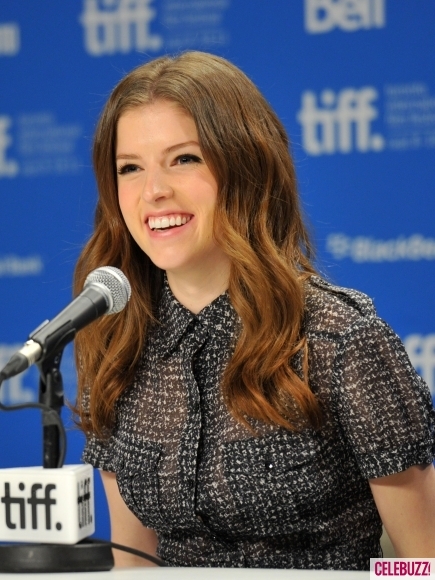 Anna Kendrick fielding questions from the press at the screening of the film during the recent Toronto International Film Festival.