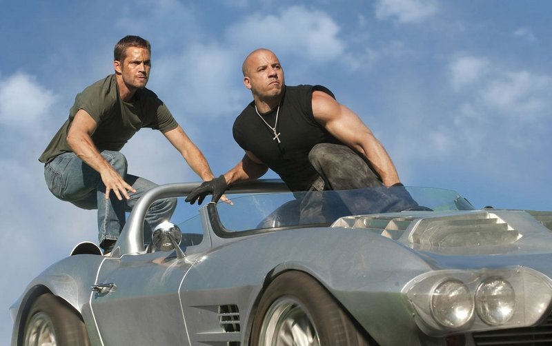 Paul Walker and Vin Diesel in Fast Five.