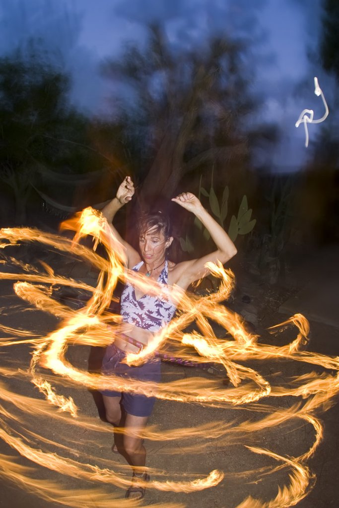 Don’t try this at home, but on Maine Hoop Day – among other attractions – you can watch the experts hula with lights and flame during the sunset LED/fire jam.