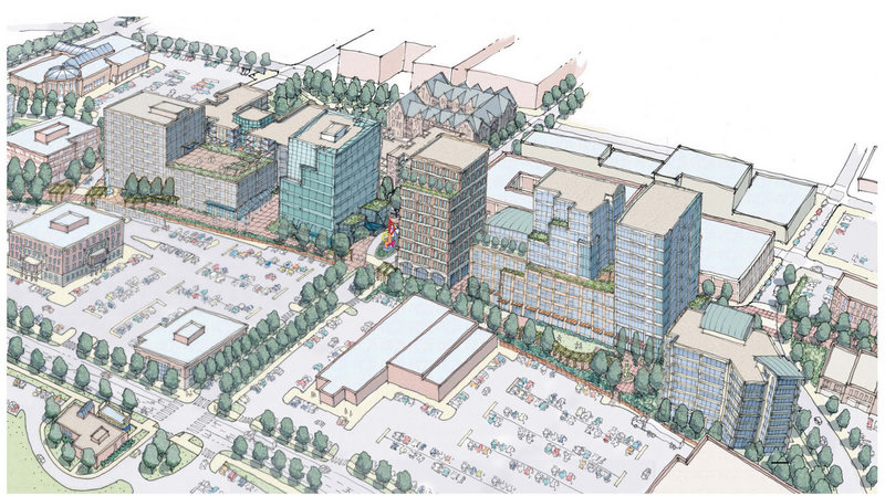 An artist’s rendering shows a proposal by The Federated Cos. for land it purchased along Somerset Street in Portland’s Bayside neighborhood.