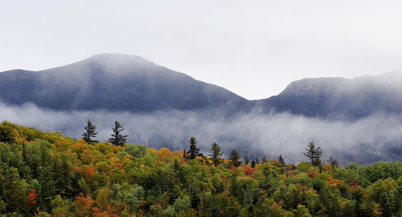 Every five years or so, there’s snow on Bigelow Mountain on Columbus Day, John Christie writes. Not this year, though.