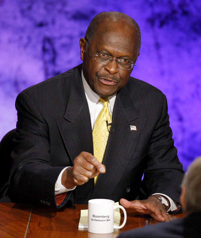 Herman Cain credits a former Americans for Prosperity board member with helping devise his “9-9-9” plan for U.S. tax code reform.