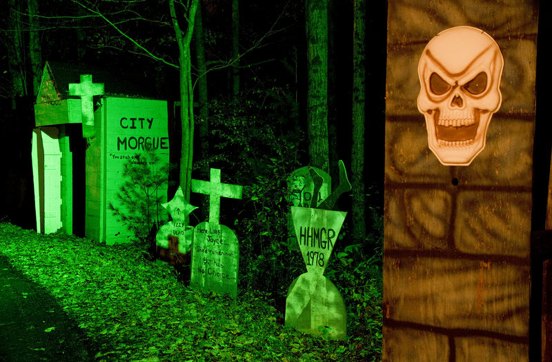 A cemetery is the last “haunt” on the Original Haunted Hayride in Scarborough.