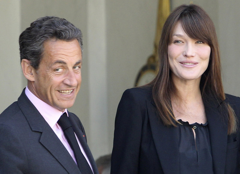 French President Nicolas Sarkozy and Carla Bruni-Sarkozy