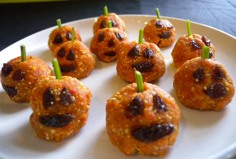 Pumpkin Bites are an easy way to satisfy Halloween sweet seekers while helping them stay healthy.