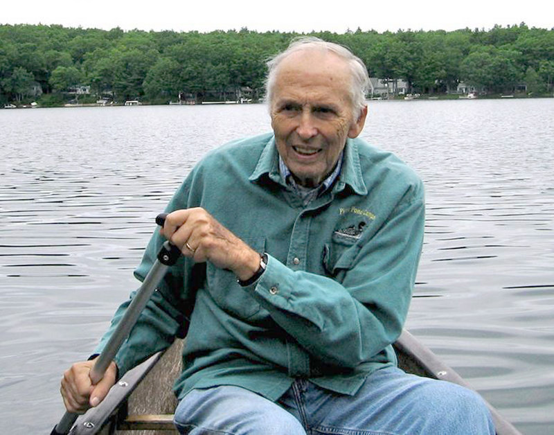 Paul Fournier, seen in a canoe, writes about his life of outdoor adventures in a new book, “Tales from Misery Ridge,” from Islandport Press.