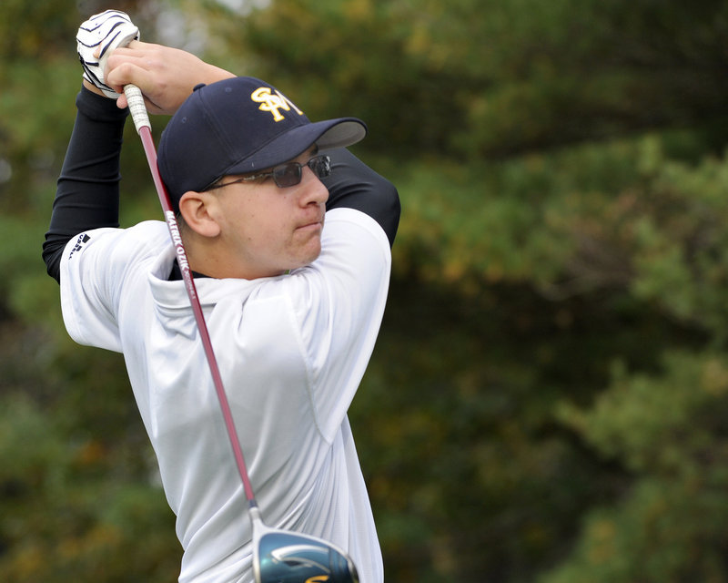 Tommy Stirling refined his swing under the eye of Gorham Country Club pro Rick Altham and recently won the USCAA national title by four strokes.
