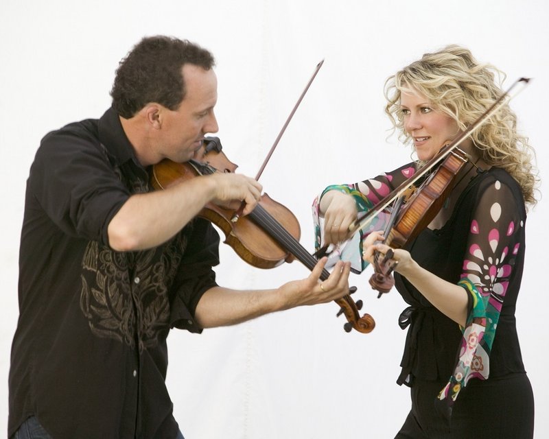 Natalie MacMaster and Donnell Leahy are in Brownfield on Nov. 3.