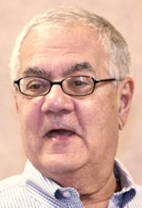 U.S. Rep. Barney Frank, D-Mass., addresses attendees of the Maine Medical Marijuana Expo in Portland on Feb. 26, 2011.