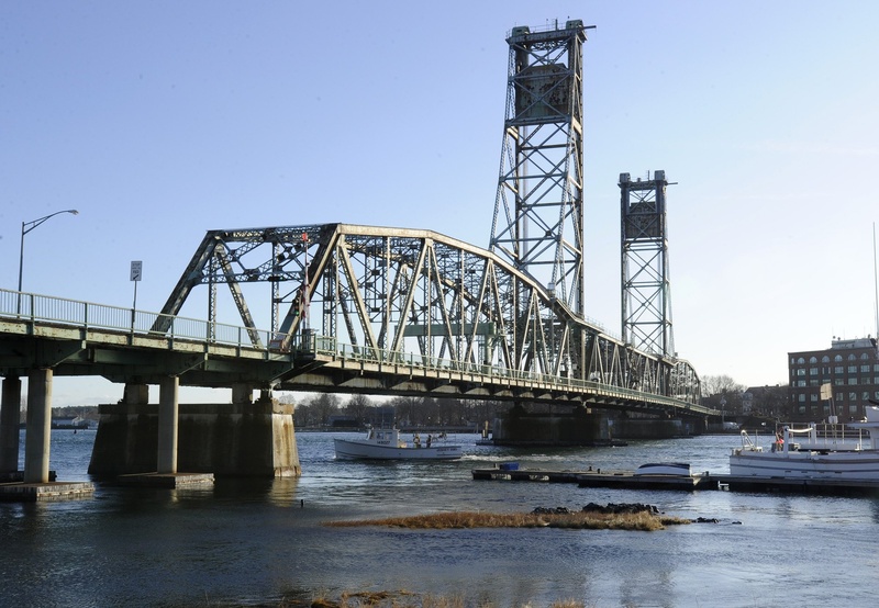 The former Memorial Bridge between Kittery and Portsmouth, N.H., was closed in 2010 due to unsafe conditions.