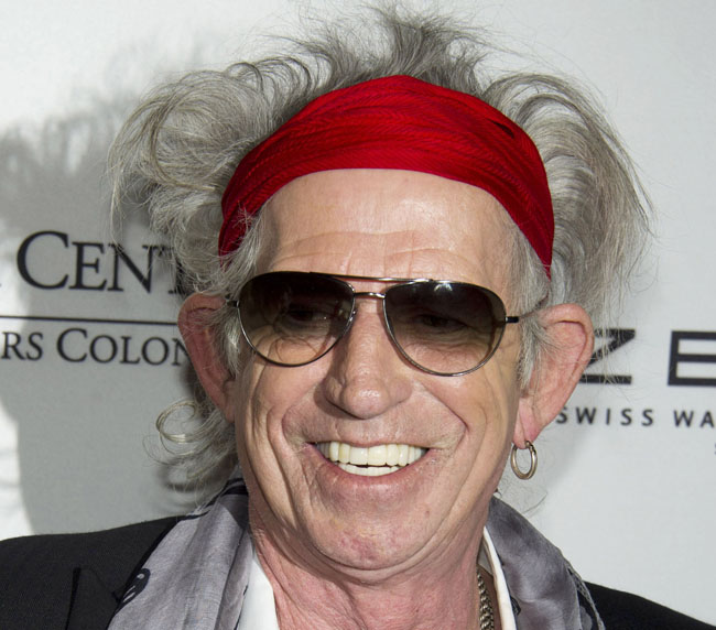 Honoree Keith Richards attends the Norman Mailer Center and Writers Colony annual gala in New York on Tuesday.