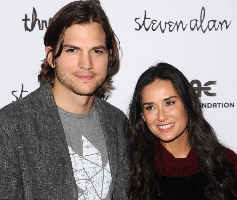 Ashton Kutcher and Demi Moore attend the “Real Men Don’t Buy Girls” launch party to raise awareness about child sex slavery in New York earlier this year.