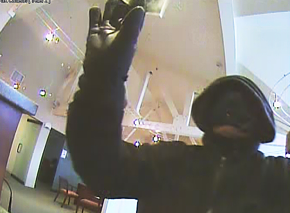 Security camera images of bank robber.