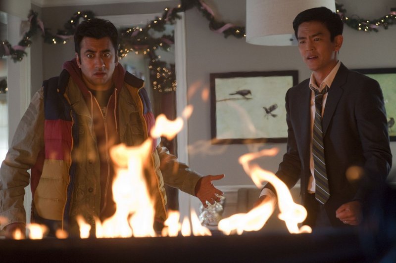 Kal Penn, left, and John Cho are back as Kumar and Harold in “A Very Harold & Kumar 3D Christmas.”