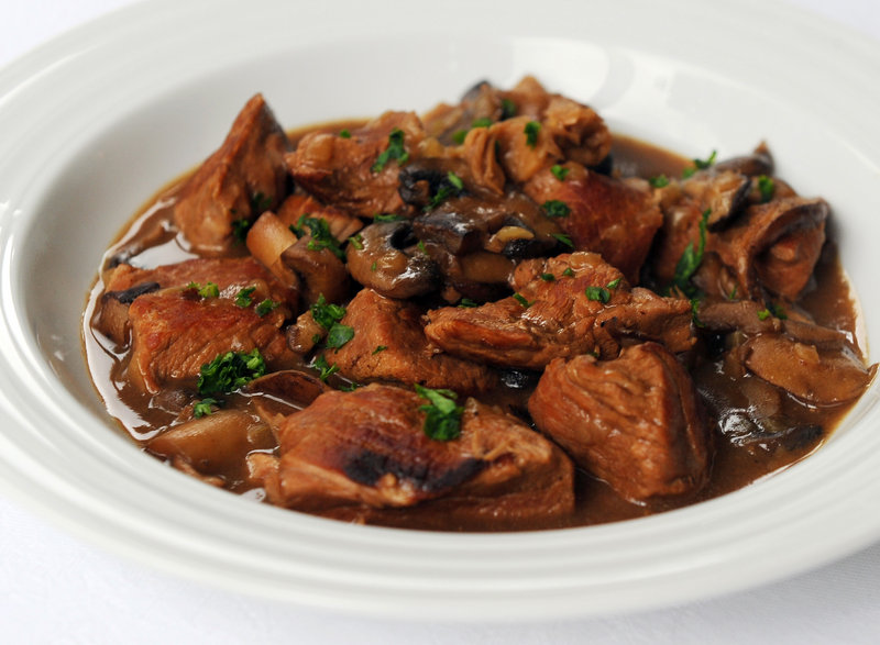 Veal and Mushroom Ragout: The mix of cremini, oyster and white button mushrooms complements the meat.